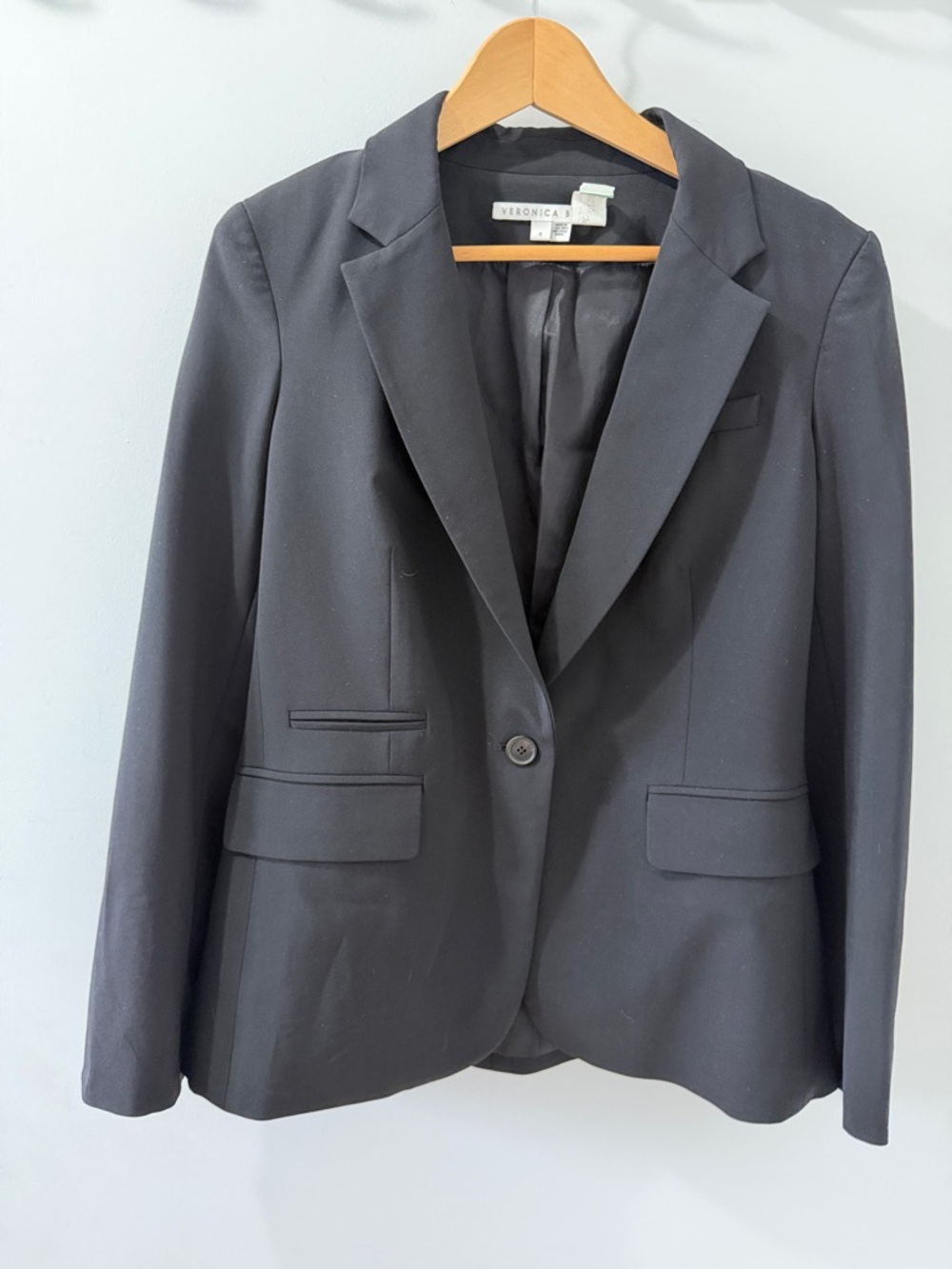 Veronica Beard Black Single-Button Blazer